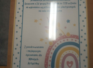 Prace plastyczne na cele charytatywne