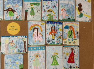 Praca plastyczna "Pani Wiosna"